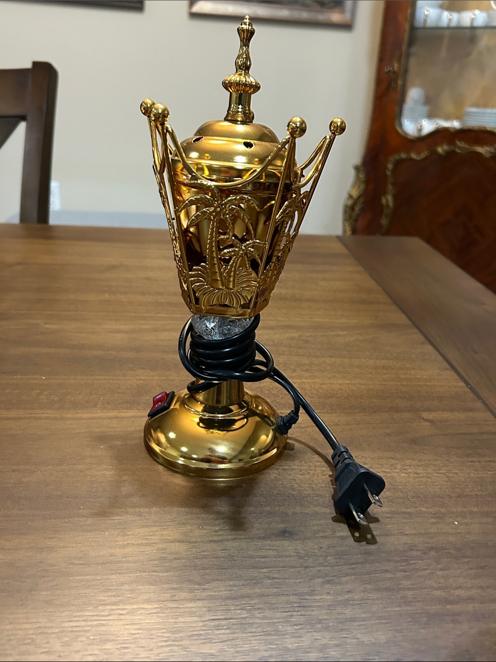 YASMEEN Gold Electric Incense Bakhor Bakhoor Burner